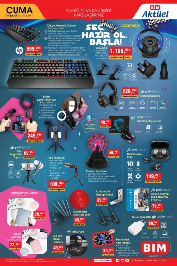 4 Şubat BİM Aktüel Ürünler Kataloğu Yayınlandı Mı? Bu Hafta BİM’de Hangi Ürünler İndirimde?